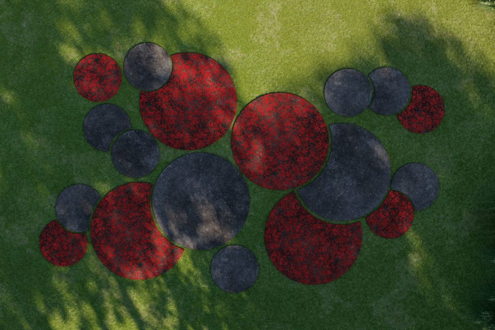 TERZADIMENSIONE  OUTDOOR  RUG STONE  DECOR