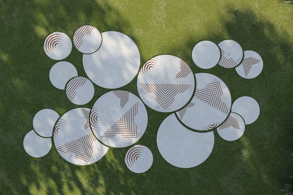 TERZADIMENSIONE  OUTDOOR  RUG STONE  DECOR