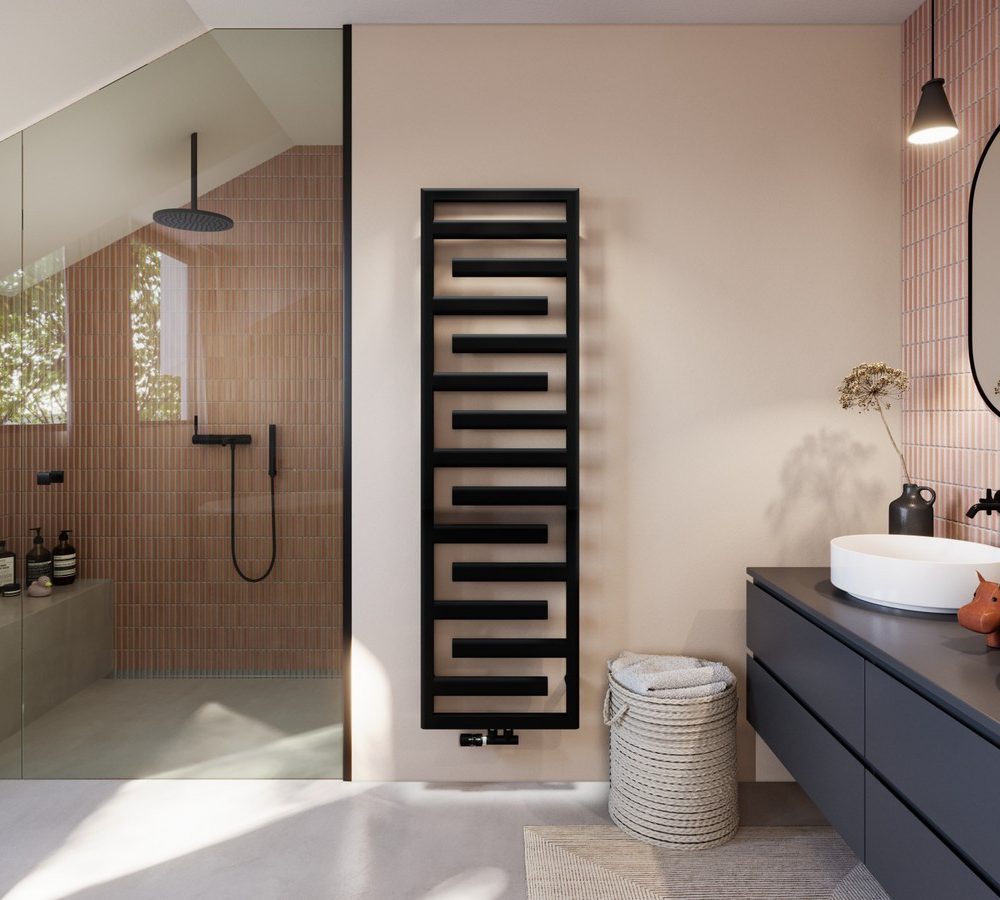 ZEHNDER- HEATED TOWEL RAILS - BLACK